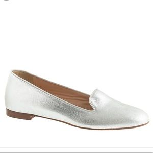 J. Crew Cleo metallic suede loafer